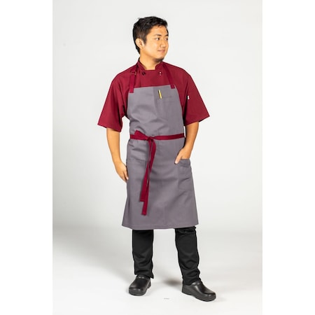 Uncommon Threads Rebel Bib Slate W/Burgundy Webbing 3104-64W2